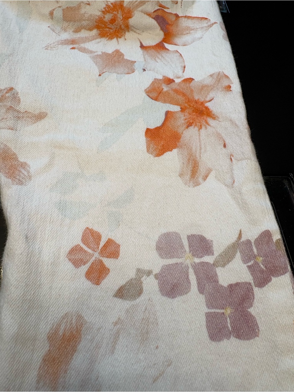 7 For All Mankind Floral Skinny Jeans - White, Orange, Light Blue & Purple - Picture 5 of 12